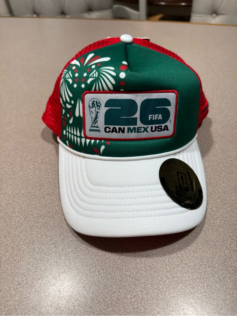 FIFA 26 CAN MEX USA Green & White Trucker Hat- Collectors Edition - NWT